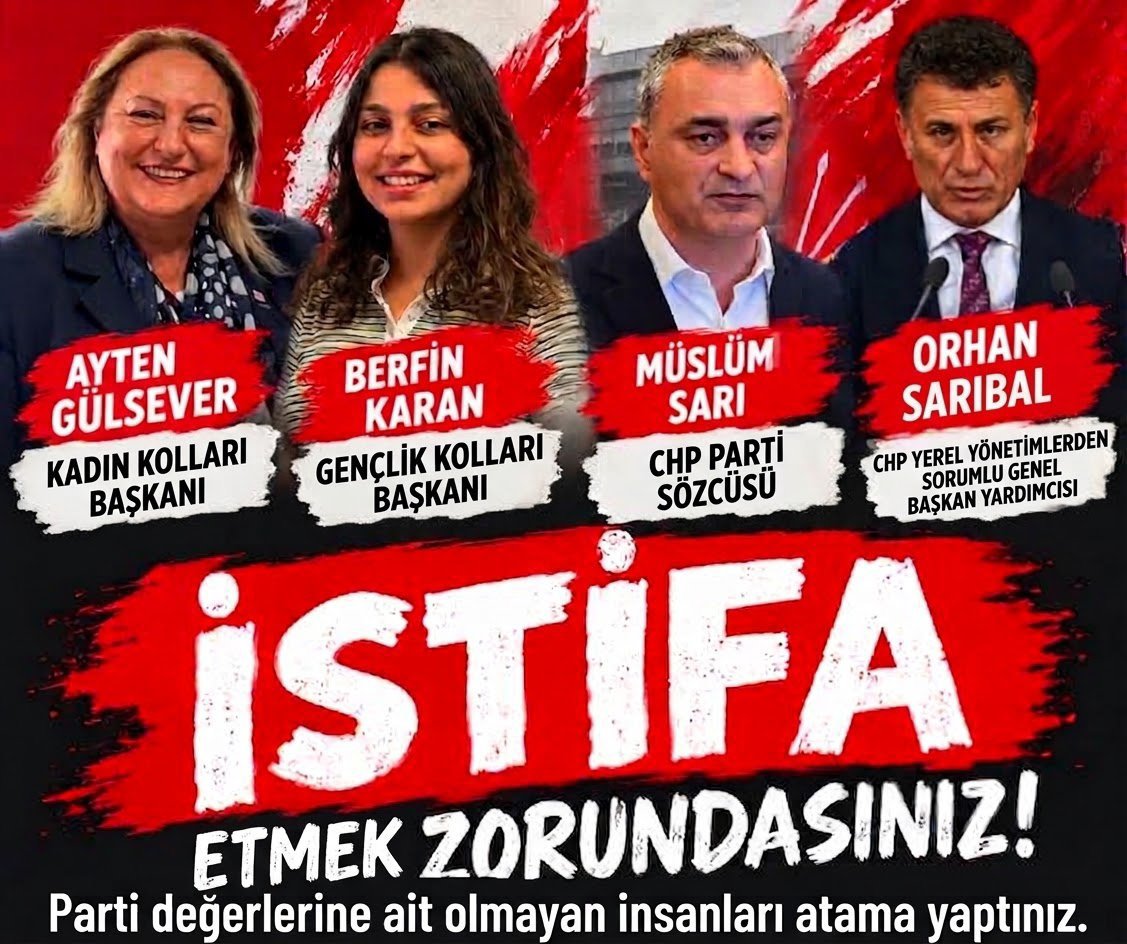 gjtn1234's tweet photo. İSTİFA 
Yaptığınız atamalar tabanda derin bir rahatsızlık yaratmasına rağmen, örgütün ve partinin gerçek emekçilerinin sesine kulaklarınızı tıkıyorsunuz. Tabanı yok sayan, hiçbir açıklama gereği duymayan, "ben yaptım oldu" anlayışına sahip ve kibirli yönetici profilini CHP’de istemiyoruz!
@kilicdarogluk 
@herkesicinCHP
@orhansaribalchp
@muslimsarichp
@AytenGulseverx
Berfin Karan