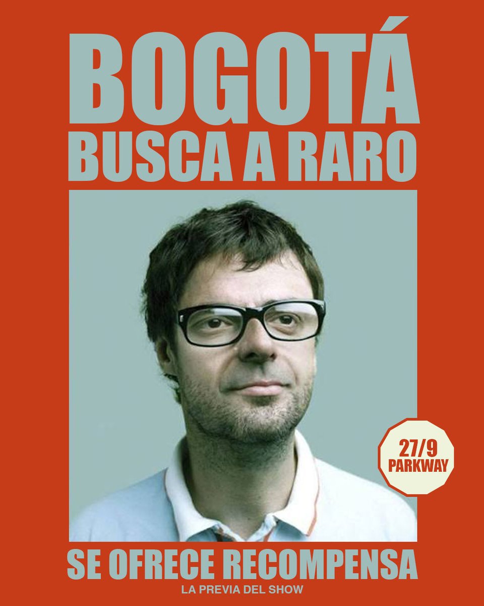 cuartetodenos's tweet photo. BOGOTÁ BUSCA A RARO 🇨🇴
Vení lookeado de Raro en su mejor versión para participar en una experiencia rara que te llevará a otra mucho más rara.
Recompensa: Convertirte en el Raro oficial en el show de ASÍ SOY YO y ser parte de una noche única.
Día: Domingo 27/9 16HS
Lugar: PARKWAY https://t.co/mI2orWTIUs