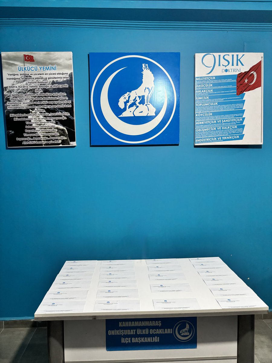 Onikiubat253444's tweet photo. Siftah bizden, bereket Allah'tan"
Ülkü Ocakları Onikişubat İlçe Başkanlığı olarak; Ahilik Haftası sebebiyle Derepazarı Esnaf Çarşısında bulunan esnaflarımıza siftah parası dağıttık. https://t.co/z7kREjZBpT