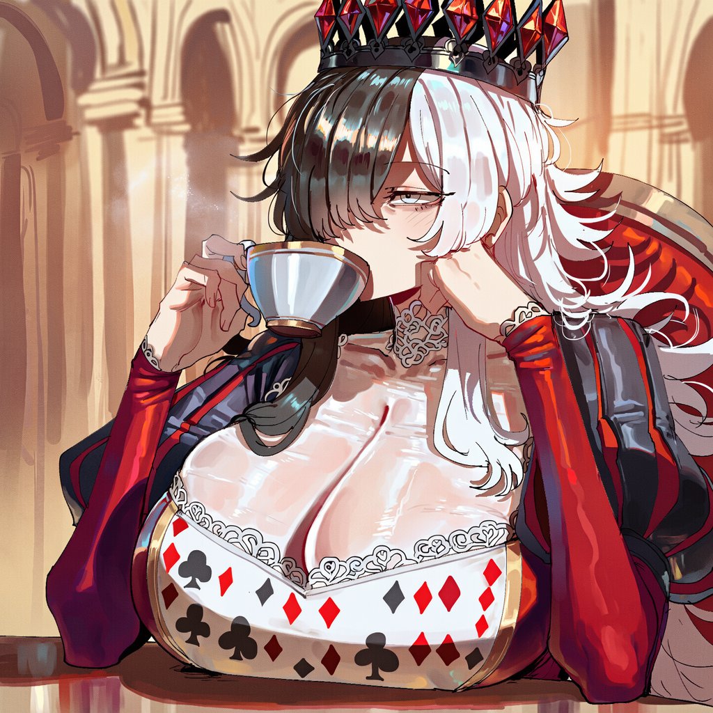 Fablebound_AI's tweet photo. Cordelia (Queen of Hearts) - [FableBound / OC]

The supreme and only ruler of The Wonderland, the one keeping the doors closed and the one who keeps Alice in there 

I wonder if she haves a reason to do all that...be careful with your heads by the way https://t.co/pBr1mtVQa2