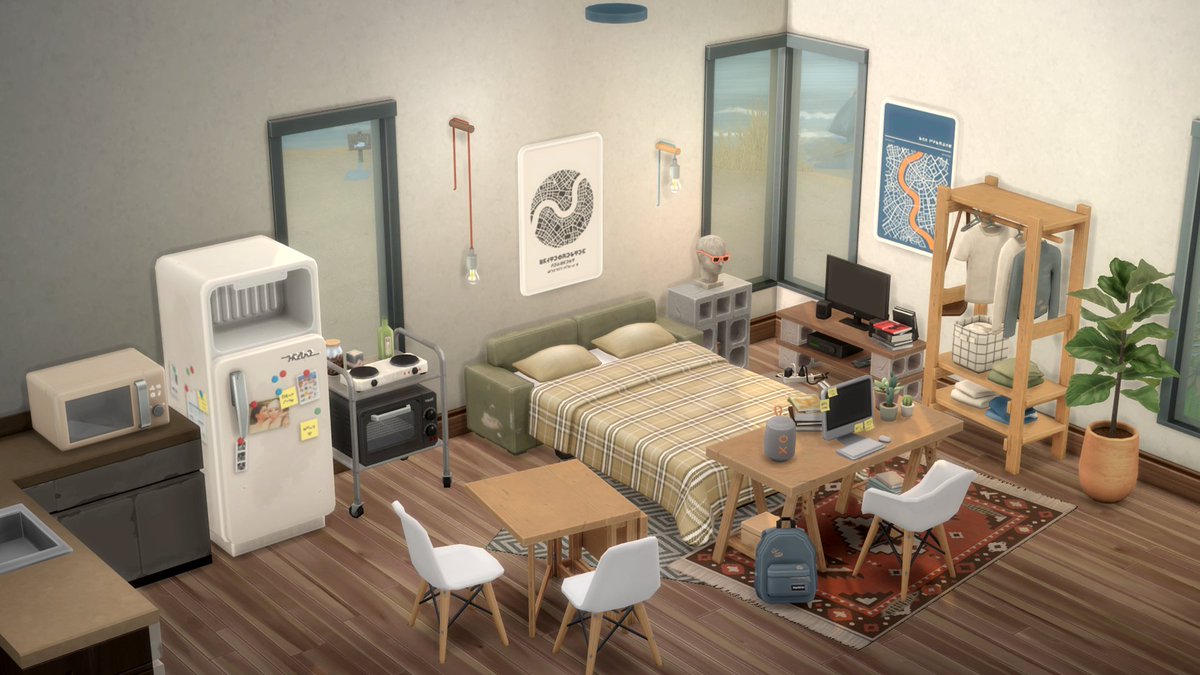 SybouletteCC's tweet photo. ✨NEW on the marketplace✨
Humble Beginning with 30 items.
Mismatched and lived-in: this starter collection will turn a bare four walls into something that almost feels like home 🏠#thesims4 https://t.co/VhxQLgMGA3