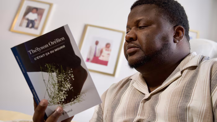 lelapindufutur's tweet photo. Rare image de Thélyson Orélien qui lit son livre pour la première fois https://t.co/pZrmt3gswI