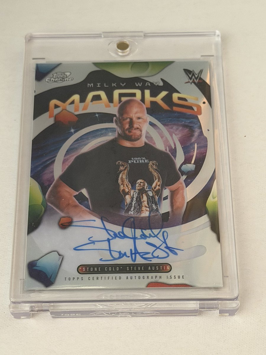 NJSensasian's tweet photo. @GoGTSLive Here are a few new additions to the #GoGTSPC 
Pulled my 1st @steveaustinBSR auto!! https://t.co/GSCmfUBboJ