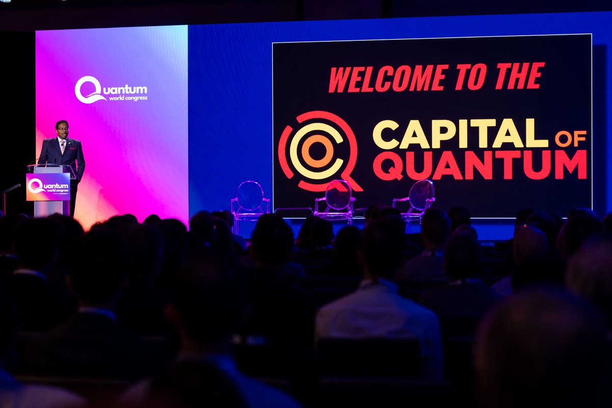 President_Pines's tweet photo. It is an honor to host #QWC2026 and welcome the world to the heart of where quantum technology is being developed and designed for the benefit of all. 

Here at UMD we are dedicated to moving Fearlessly Forward into our quantum future. Welcome to the Capital of Quantum! @QWCevent https://t.co/997cjmJ5UZ
