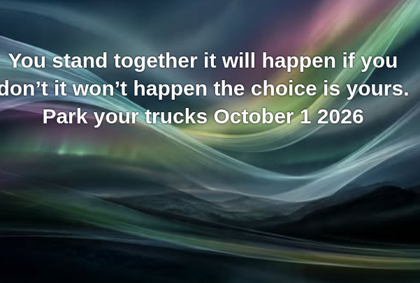 TruthFringe's tweet photo. This means EVERYONE.
Not just truckers. EVERY SINGLE ONE OF YOU.
Don't go to work.
Don't leave your house.
In under a week, Canada will be shut down.
#ElbowsUp🤡
#cdnpoli🇨🇳
#Oct1Shutdown https://t.co/KioutJAaRJ