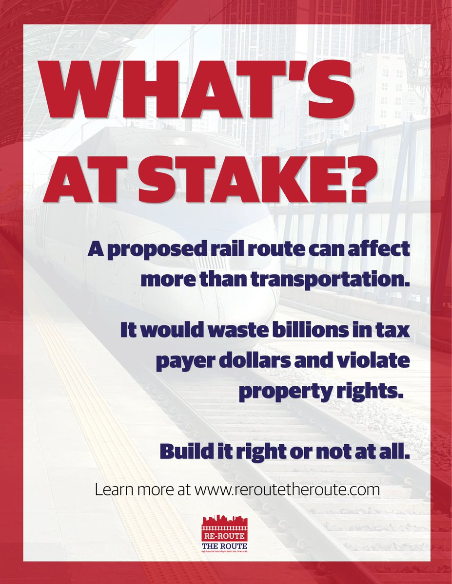 ReRouteTheRoute's tweet photo. Proposed routes can impact more than transportation. Property rights, taxpayer costs and communities along a proposed route are why they must be built right, or not at all.

Learn more here: https://t.co/Eu2a2DNGSJ https://t.co/hueQDyGpyY