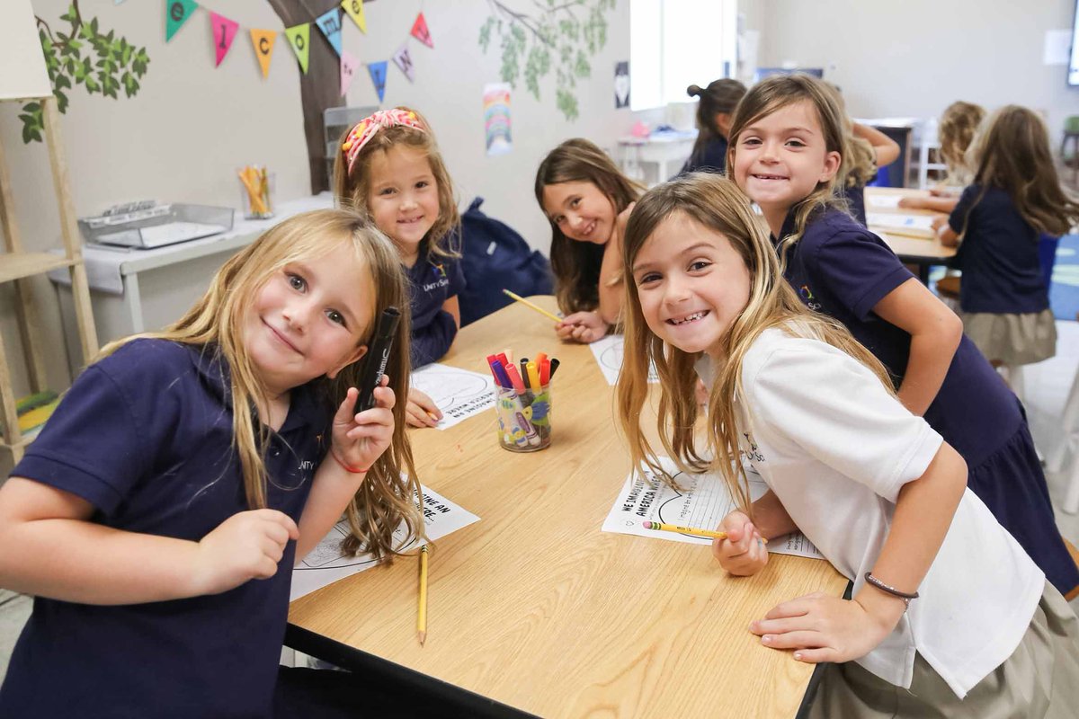 UnitySchoolFL's tweet photo. 🕊️ How can virtues create the America we imagine? Our 1st graders are sharing student-created mantras inspired by the Peace Routine. Join us in the LnL circle Wed, 9/30 at 5:30 PM! ✨ #UnitySchoolFL #America250 https://t.co/h8jmHhhQQB
