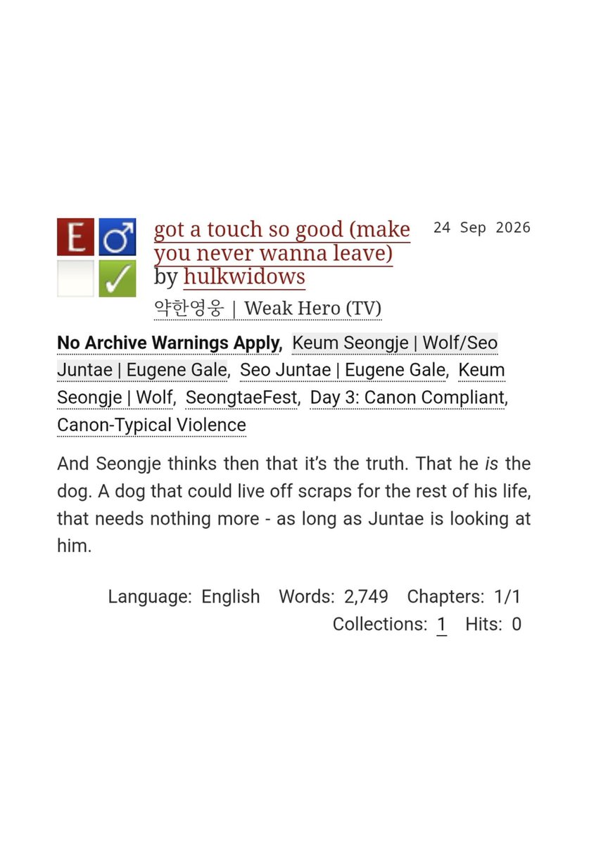 steaItherest's tweet photo. seongtaefest day 3: canon compliant

this was literally in my drafts for over a year and this was my motivation to finally finish it. took me three days but here we are! enjoy, folks!

link: https://t.co/OsmgKHnlYz

#SeongtaeFest #SeongtaeFest_Day3 @seongtaefests https://t.co/cxxQavAe3V