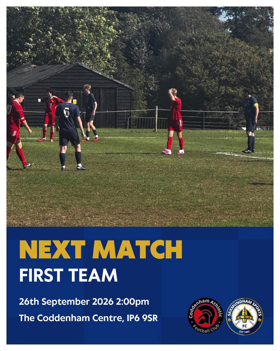 saxsportsfc's tweet photo. Both men’s teams are away on Saturday with the First team in cup action at Coddenham (2pm ko), whilst the Reserves make the long trip to Sporting 87 A.

⚽️🎷 #upthesax https://t.co/YSCPn07wSL