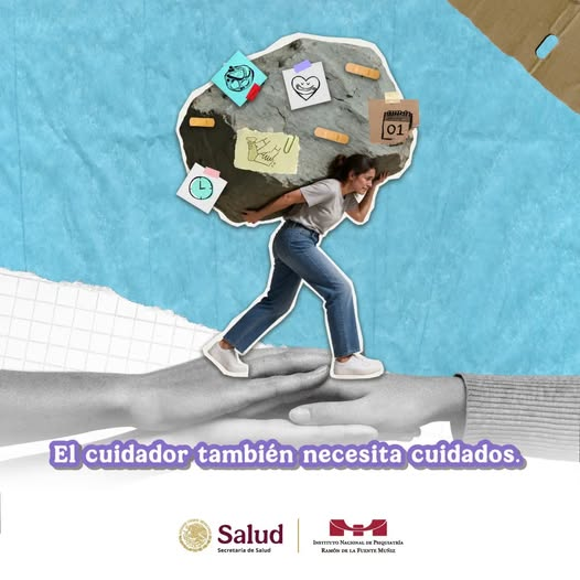 INPRFM's tweet photo. Acompañar, atender, recordar, resolver... cuidar a otra persona puede implicar tiempo, energía y una gran carga emocional.
Pero cuidar de ti no significa dejar de cuidar a la otra persona. https://t.co/O4n6gmoLnU