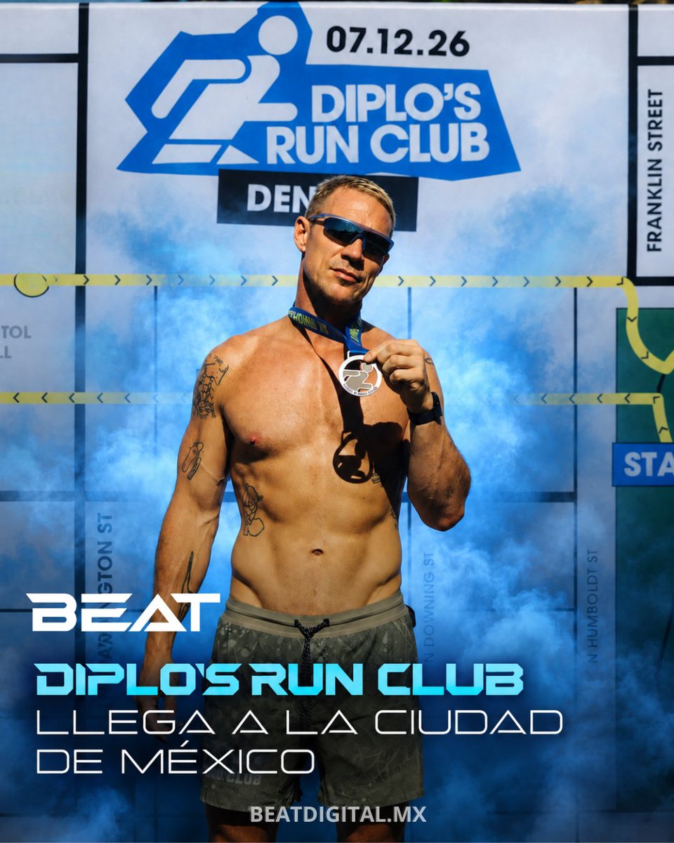 BEATOFICIAL's tweet photo. 🏃‍♂️🎧Diplo’s Run Club llega por primera vez a México el 10 de enero de 2027 en el Autódromo Hermanos Rodríguez, combinando running, música y una fiesta al final. ⚡🇲🇽

¿Listos para correr al ritmo de Diplo? 👀

https://t.co/UHILLD2lE0 | 100.9 FM

#DiplosRunClub #CDMX #Beat1009 https://t.co/riQpQJ6bMa