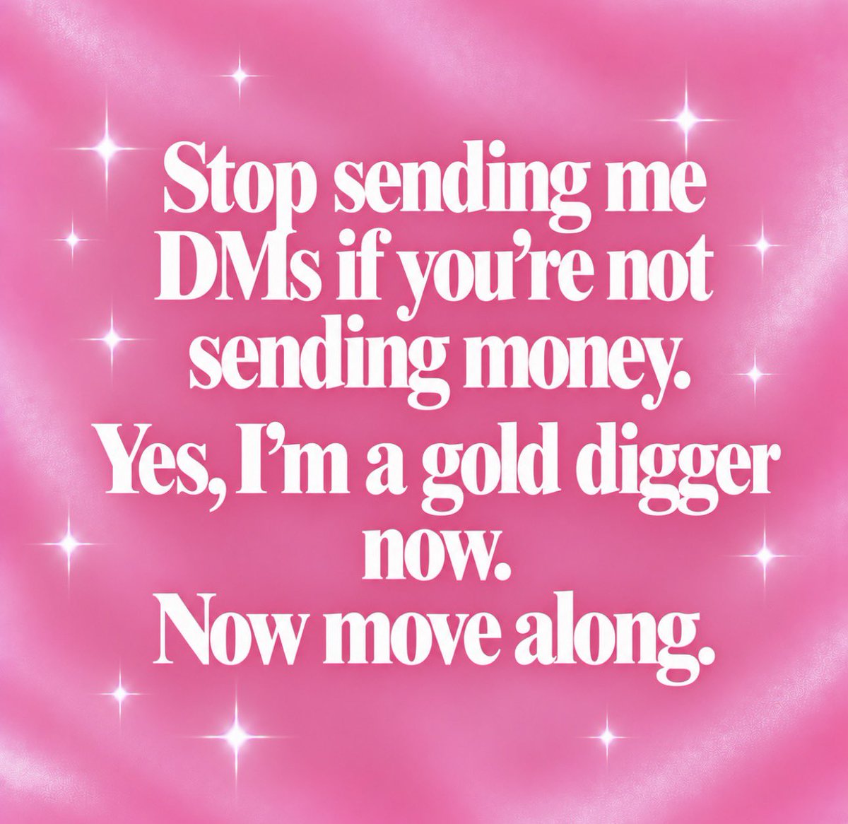 theeglowmuse's tweet photo. No transfer? No conversation. Simple enough. 💸 https://t.co/o4HEM7GCfL