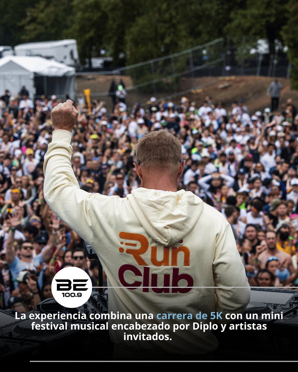 BEATOFICIAL's tweet photo. 🏃‍♂️🎧Diplo’s Run Club llega por primera vez a México el 10 de enero de 2027 en el Autódromo Hermanos Rodríguez, combinando running, música y una fiesta al final. ⚡🇲🇽

¿Listos para correr al ritmo de Diplo? 👀

https://t.co/UHILLD2lE0 | 100.9 FM

#DiplosRunClub #CDMX #Beat1009 https://t.co/riQpQJ6bMa