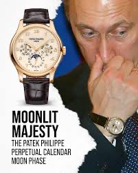 Dapu760433's tweet photo. @Panchenko_X Russian official in a $120,000 Patek Philippe. 

In his speeches he sends russians to war. 

Russians are currently dying for him. https://t.co/8kxk50S6Oy