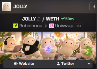 thejollycoin's tweet photo. dexscreener updated

https://t.co/6c5jwwF6u4 https://t.co/OvC6iAc1nK