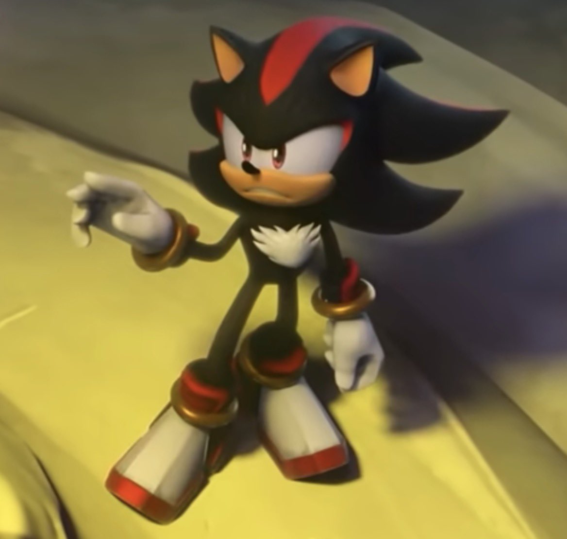 hearts2shadow's tweet photo. Shadow is polite when he uses two fingers to point https://t.co/9h411g6KaR