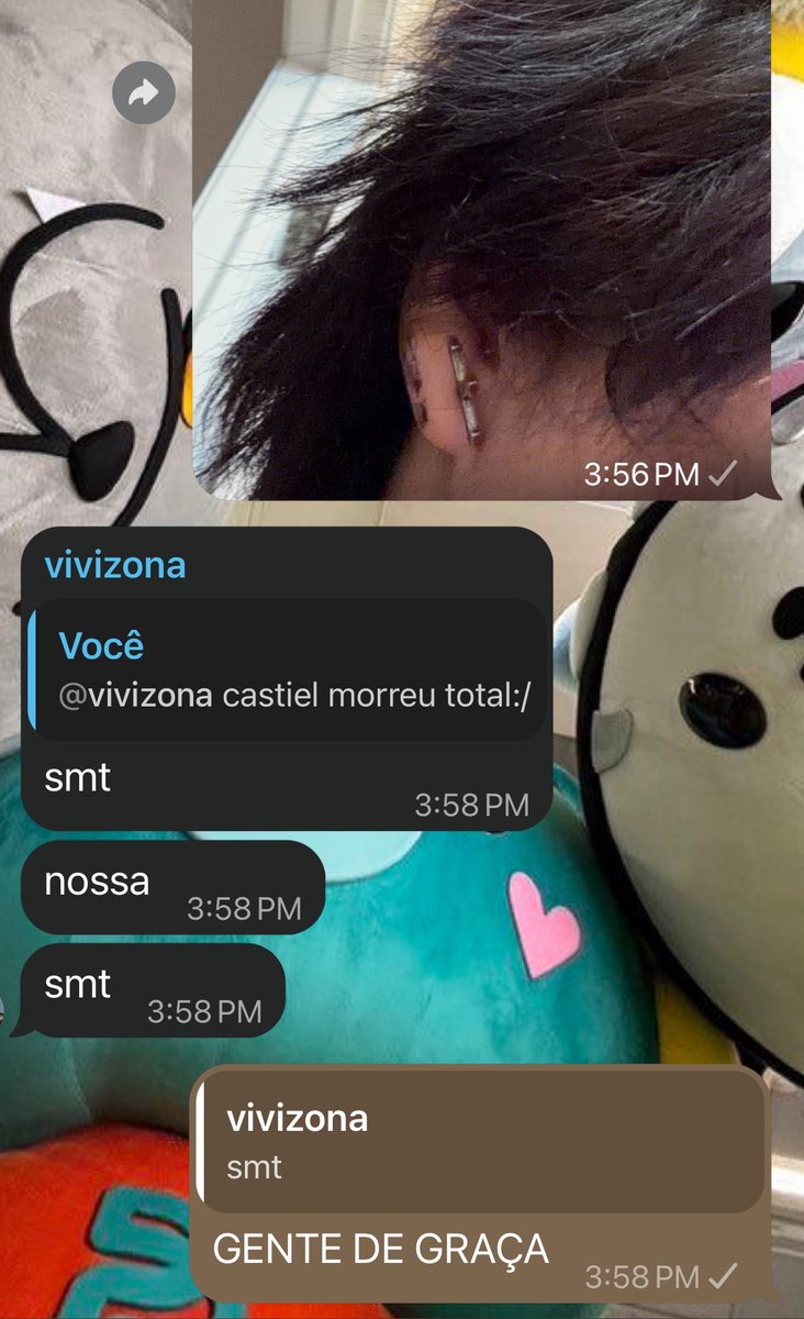 fomedefourth's tweet photo. A @phuwdim simplesmente A MOU meu cabelo 💞 https://t.co/yhjcVv1FJN