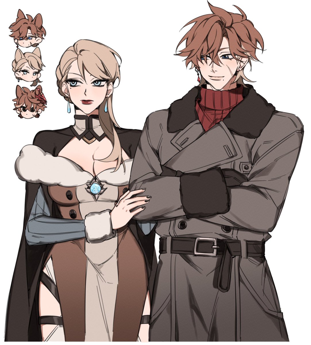 majunjuuu's tweet photo. i gotta redraw these designs for childe’s older siblings soon https://t.co/r4f8cN1J5a