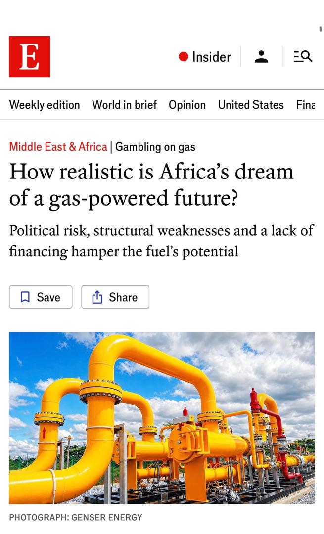 OluVerheijen's tweet photo. Africa holds 13% of the world’s natural gas reserves. Yet much of that potential remains underground or leaves the continent. I spoke with The Economist about why resources alone are not enough.

“The objective isn’t just to produce more gas. The objective is to make sure that you have more productive economies across Africa.”

That requires more than geology: enabling policy, competitive investment conditions, infrastructure and bankable demand connecting gas to power, industry, fertiliser, petrochemicals and cleaner cooking.

Nigeria shows both the opportunity and the constraint. Reforms are unlocking new upstream investment. The priority now is connecting growing supply to productive and bankable domestic demand.

Thank you to @TheEconomist  for examining both the opportunity and the work ahead.

Full article here: https://t.co/Sj3Xuf7kLz