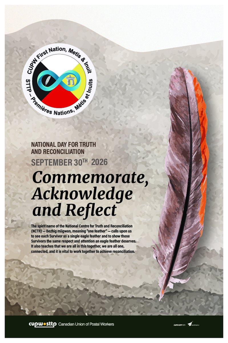 cupw's tweet photo. Bulletin: National Day for Truth and Reconciliation and Orange Shirt Day

https://t.co/qnewiGjQQT https://t.co/DGWMOc370x