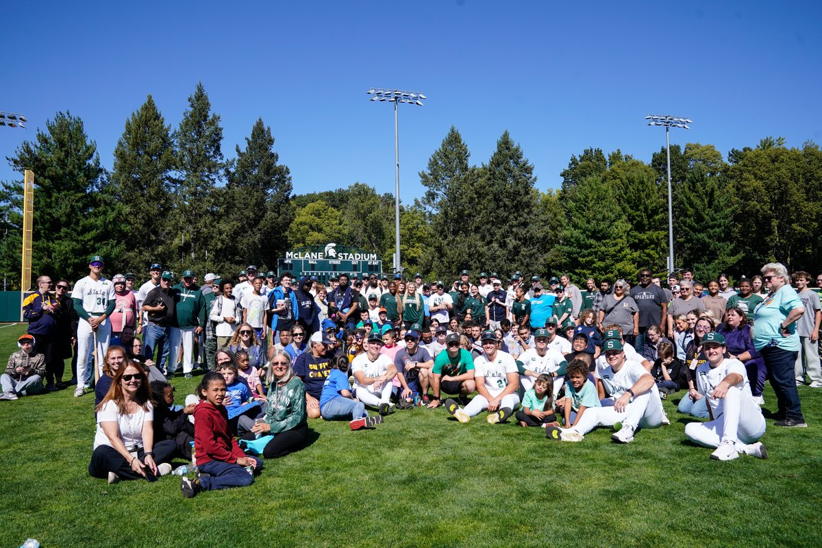 MSUBaseball's tweet photo. We had another great time teaming up with @MSU_Softball to host @BryceWeiler &amp; the Beautiful Lives Project Field of Dreams today!! https://t.co/fuYGcJjDd0