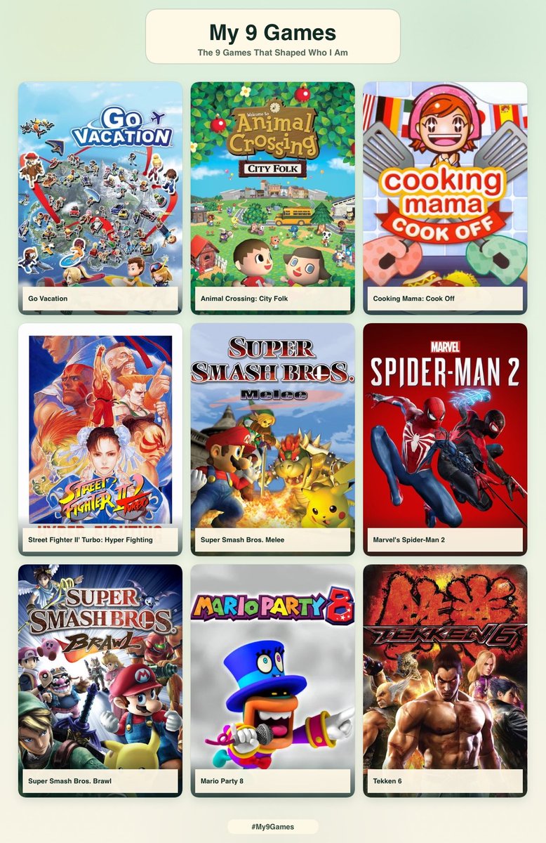 theslaysiandiva's tweet photo. nine games that shaped me ✨ https://t.co/uLoRmT3XuO