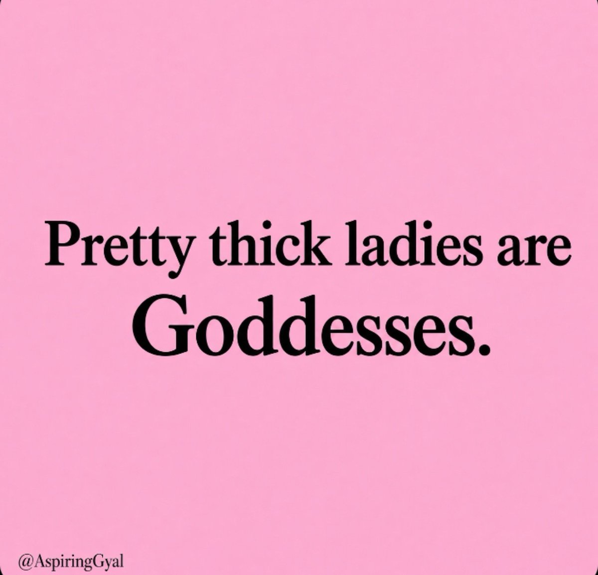 AspiringGyal's tweet photo. Thick, pretty, and not asking for permission. Goddesses don’t shrink to fit. 👑 https://t.co/6LcgZ4YZEk