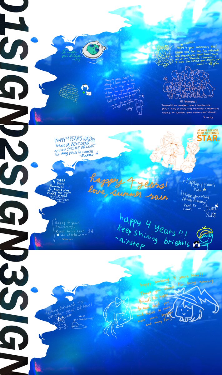 hoshinonaori's tweet photo. our 4-year stream anniversary personao-themed yearbook 💙
before I even realized it, another year had passed, and another collection of drawings and memories had piled up in my precious folder 🥹 
thank you my shinies ✨
https://t.co/ZjOM9tSmmL https://t.co/CNuV7duHc4
