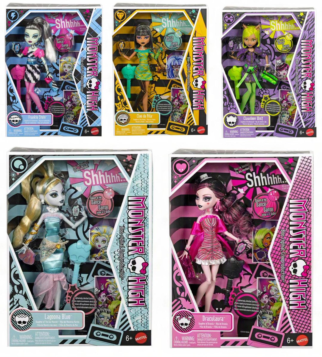 Buhtim_tg's tweet photo. 🪩 Monster High Dawn of the Dance Creeproductions Dolls Stock Pictures https://t.co/H6GM4oWJh6