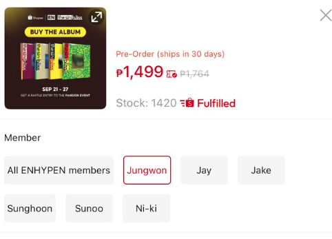 pocketzgloss's tweet photo. who bought like 100 jungwon albums i’m crying... he's got the most number of fansign checkouts na sa shopee https://t.co/Q7Ij7GrNzh