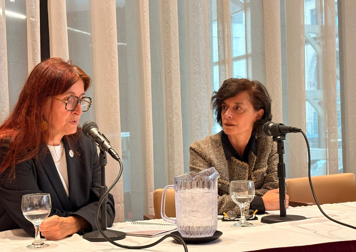 UNITAID's tweet photo. “We are trying to make ‘double-purpose’ investments – facilitating access today while getting ready to pivot when there is a pandemic.”
At #UNGA81, Unitaid's Carmen Pérez Casas called for resilient markets and systems between #pandemics. #Ebola shows the cost of the gaps. https://t.co/XTh0Thc2of