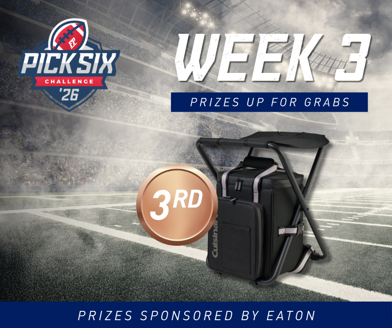 FleetPrideInc's tweet photo. Week 3 of #PickSix is here - and another round of exciting prizes is up for grabs, thanks to #Eaton! 🏈🔥
Put your football knowledge to the test, #MakeYourPick, and take your shot at this week’s rewards!
Ready to play? Let’s go! ➡️ https://t.co/d1wJUAQtCH
#TogetherWeCan #GetInTheGame