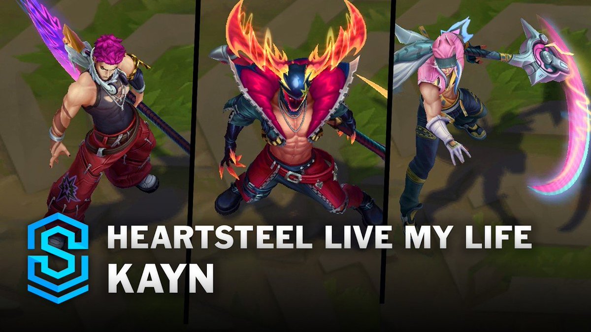 KarasMaii's tweet photo. Seemingly unpopular opinion but I actually don't dislike the skin at all. 

I think blue Kayn looks really cool and Thirst trap Rhaast was bound to happen. + I actually thought the song was pretty good, it's definitely not what i normally listen to but I like to have it on. https://t.co/jCdDbOXMJD