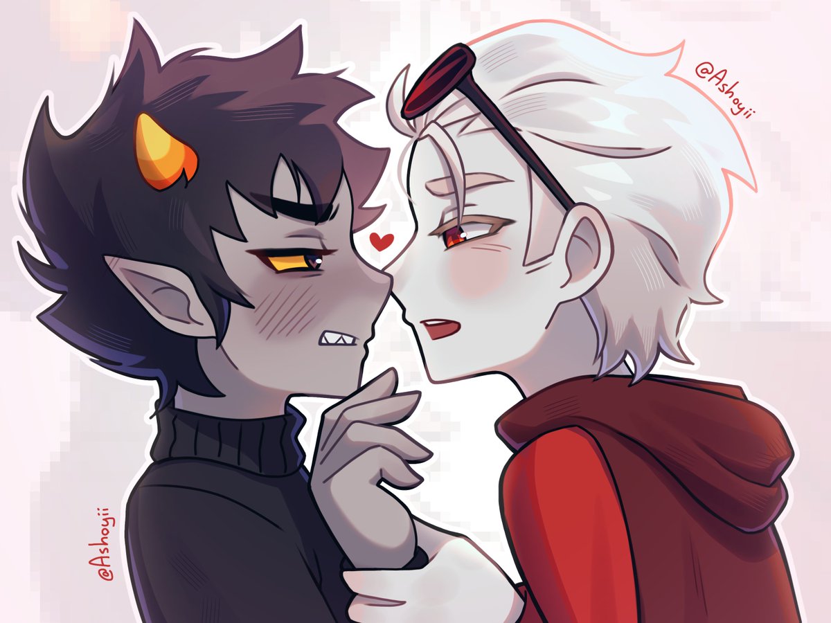 Ashoyii's tweet photo. reposting this because i didnt do allat just to send it once #davekatweek2026 #davekat #homestuck https://t.co/tEbsYBwdYh