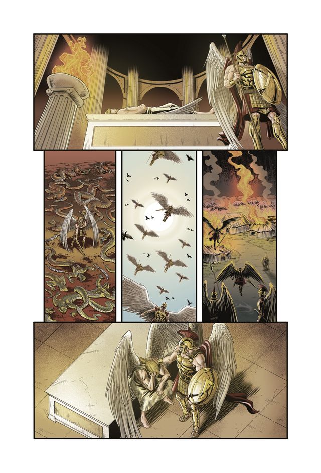 eduardospohr's tweet photo. Boa tarde, celestes! Finalmente, posso divulgar para o mundo o meu novo projeto. Para comemorar os 20 anos do lançamento de "A Batalha do Apocalipse" anunciamos para o ano de 2027 a adaptação do romance para o formato graphic novel. O projeto conta com lápis e arte-final de @rodjer_goulart e cores de @paladinopirata. Não temos ainda a data exata do lançamento, mas já sabemos que a HQ terá 200 páginas, formato americano e capa dura. 🔥 🥳 ✏️
.
Vou anunciando mais novidades nos próximos meses / dias. A ideia é que esse seja só o início de um novo ciclo da tetralogia angélica, que incluirá (mais para frente) novos livros e quem sabe outras adaptações. 📖
.
Muito obrigado a todos que continuam acompanhando esse universo e prestigiando as minhas obras. Muita coisa boa vem por aí. 😇 📚 ✍️
