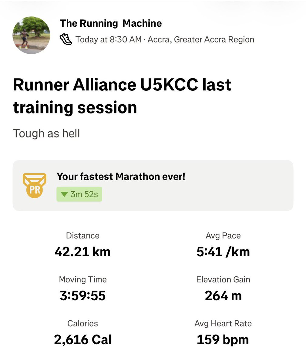 Pk_Gyamfi's tweet photo. Today might’ve been the hottest day I’ve ever run. That heat was something else. 🥵

#KKG
#runningmachine
#Akoma🫀 https://t.co/PBfrdarzSN