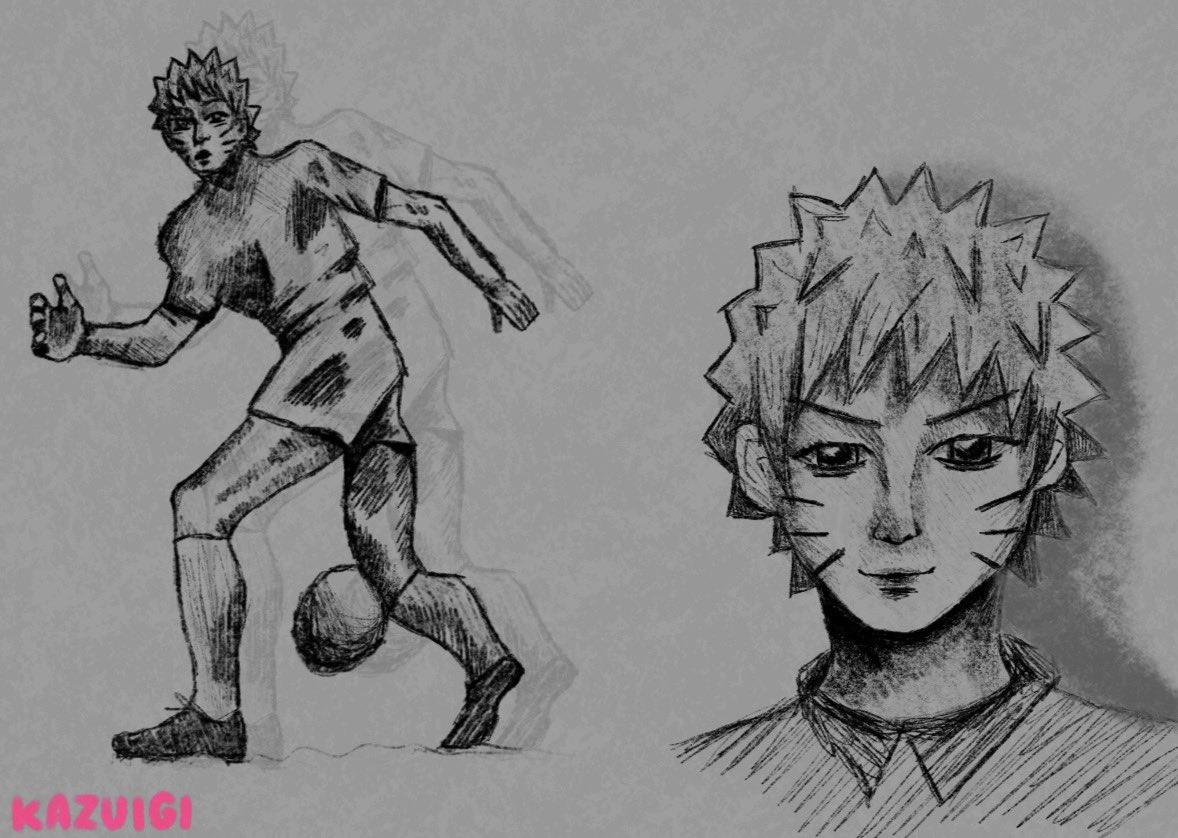 kazuigi's tweet photo. drawing of naruto from 2 months ago ⚽️ (was inspired by the world cup!)
#narutofanart #naruto #artmoots #arttwt https://t.co/YgApQ8FgDQ