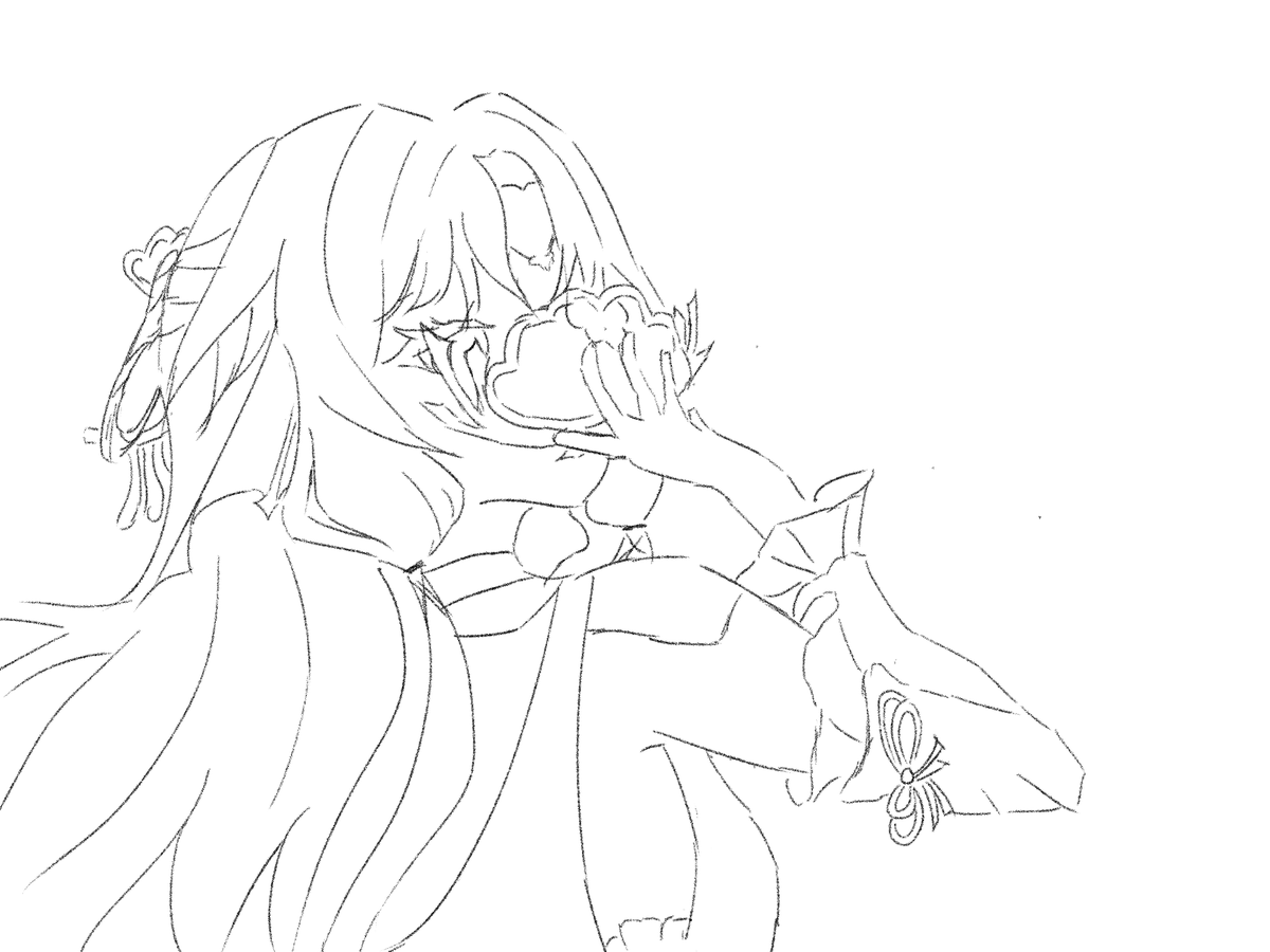 heyfugue's tweet photo. pearl sketch #HonkaiStarRail https://t.co/HMnNVto8Pa