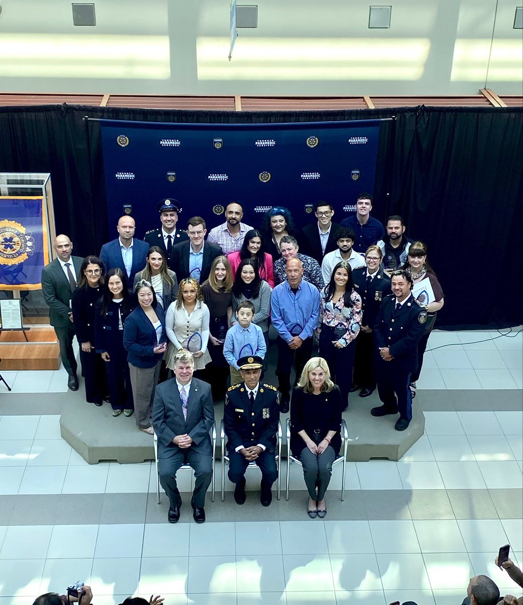 TorontoMedics's tweet photo. Today, #TorontoParamedicServices recognized Citizen Hero Award and Long Service Medal recipients whose actions, dedication, and commitment to others have made a lasting impact on our community. Congratulations to all this year's honourees. #TPSWeek #PublicServiceWeek2026 https://t.co/Vs88uivoAr