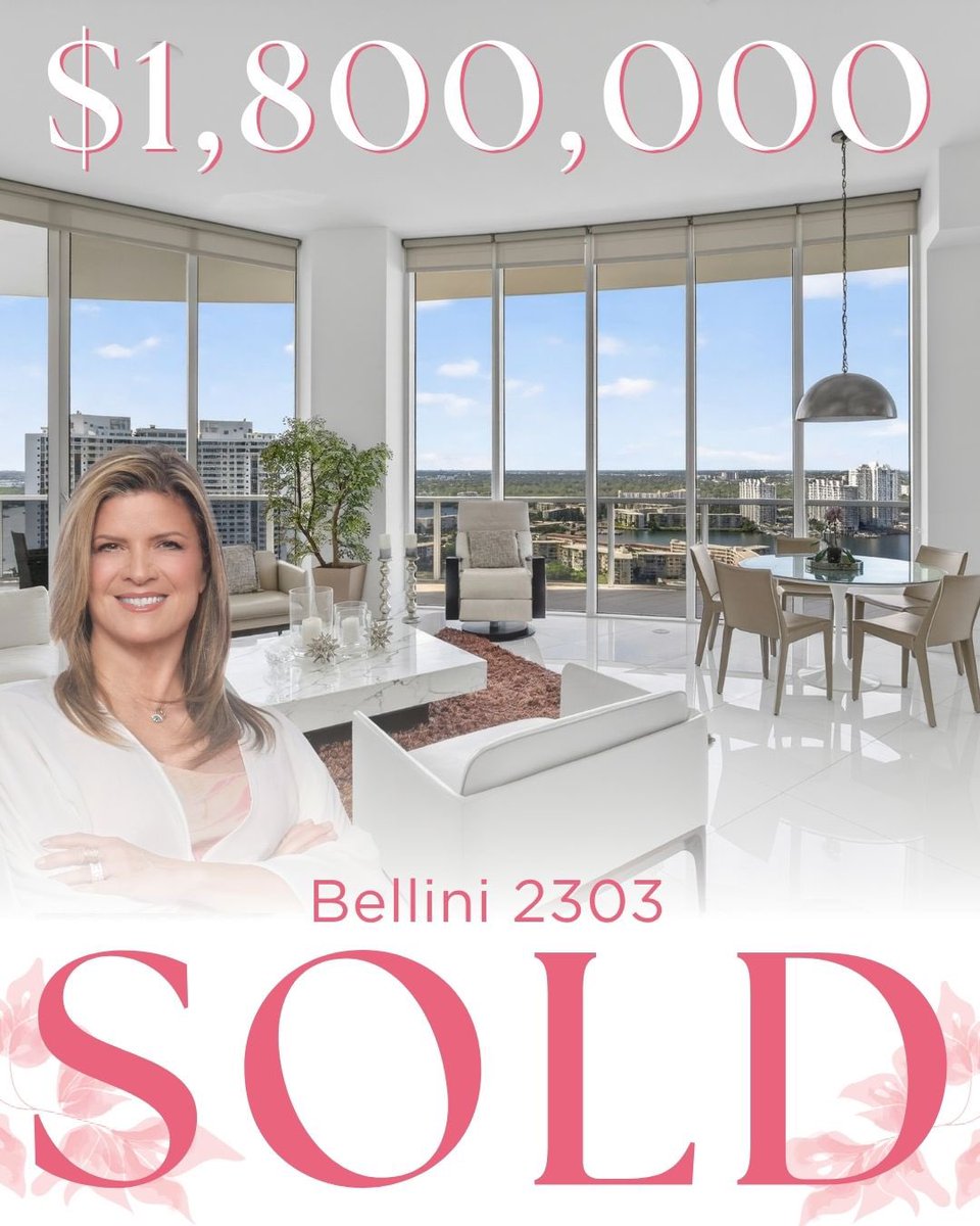 DoraPuig's tweet photo. 𝐉𝐔𝐒𝐓 𝐒𝐎𝐋𝐃🥂𝐁𝐄𝐋𝐋𝐈𝐍𝐈 𝟐𝟑𝟎𝟑

I am Happy to have Represented the BUYER in the Sale of this Luxury flow-through Residence at Bellini, the newest Exclusive Tower on Williams Island!🌟

📍4100 Island Boulevard 1403 ~ Williams Island
𝐒𝐨𝐥𝐝 $𝟏,𝟖𝟎𝟎,𝟎𝟎𝟎 https://t.co/qwGSYBOON2
