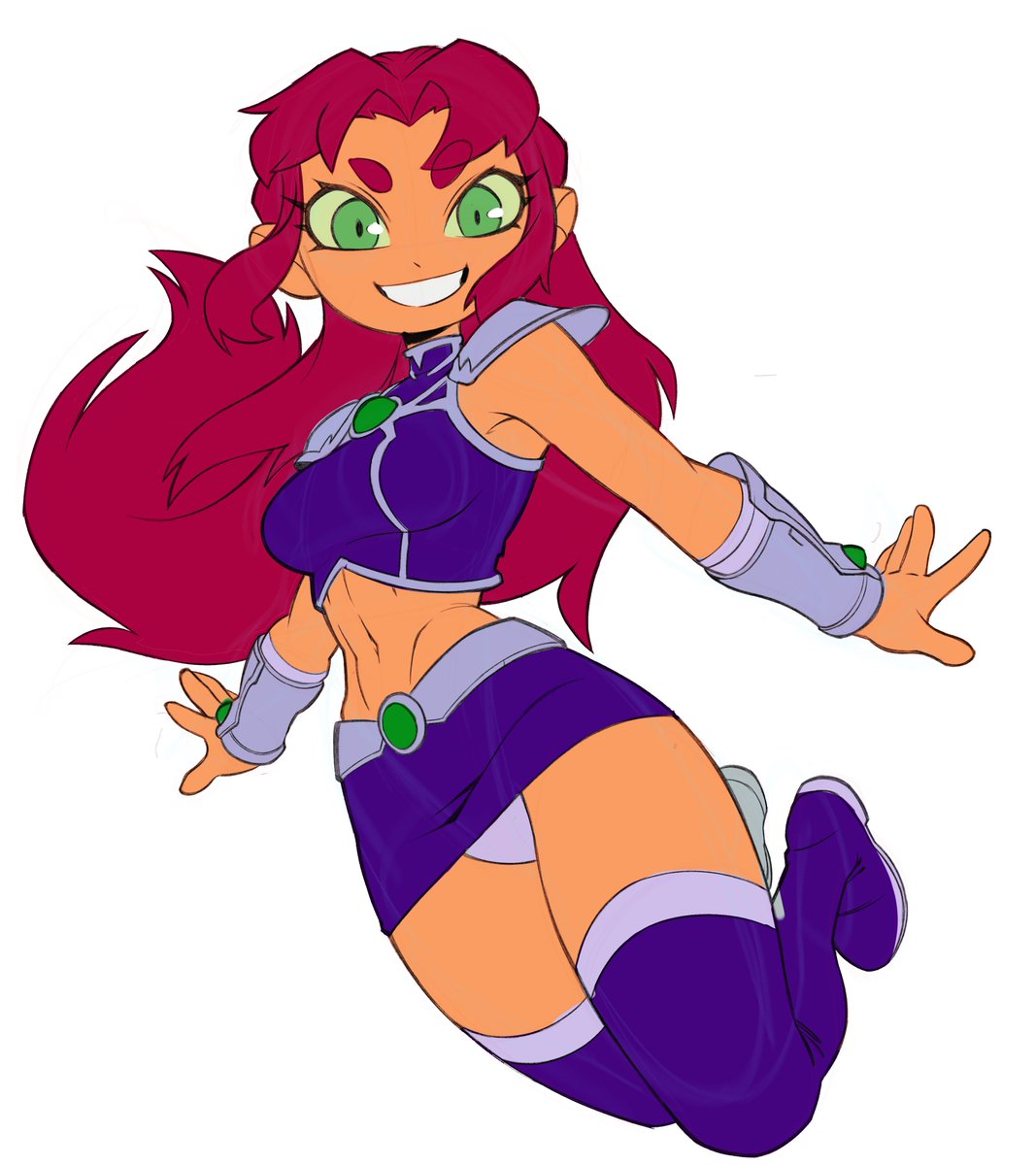 End_Pepper's tweet photo. Starfire Sketch ~.~ https://t.co/gHgF0tBCDc