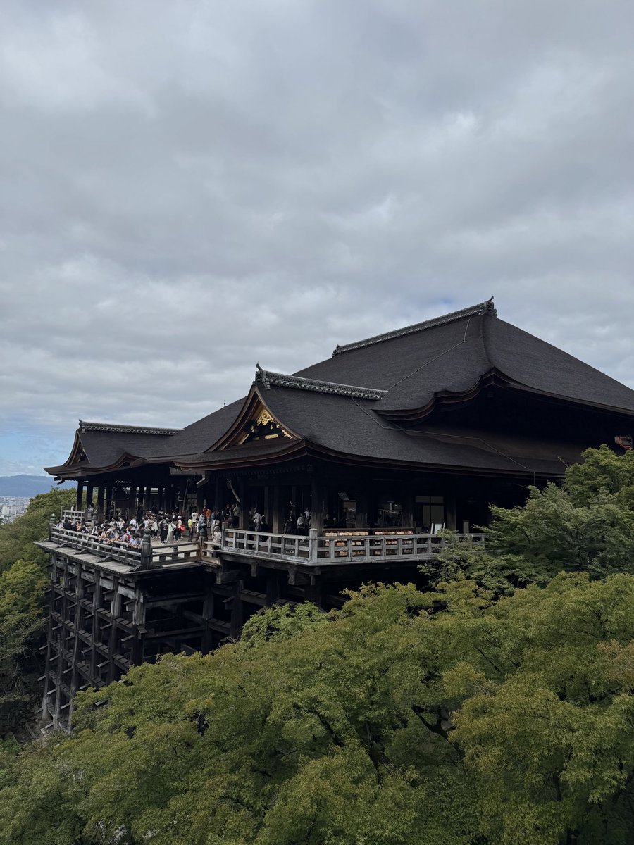 snaka110's tweet photo. おはようございます。西国33所特任中先達の旅は札所16番清水寺にお参りしました🙏9/17参拝   9時過ぎにお参り行きましたが、まあまあ空いてます。修学旅行が多くタクシーのドライバーがガイドしてるので 聞いてたら👍「清水の舞台から飛び降りる」気持ちでやる！ 下見たら😱🙏 #西国巡礼 #清水の舞台 https://t.co/qd8EibfNuf