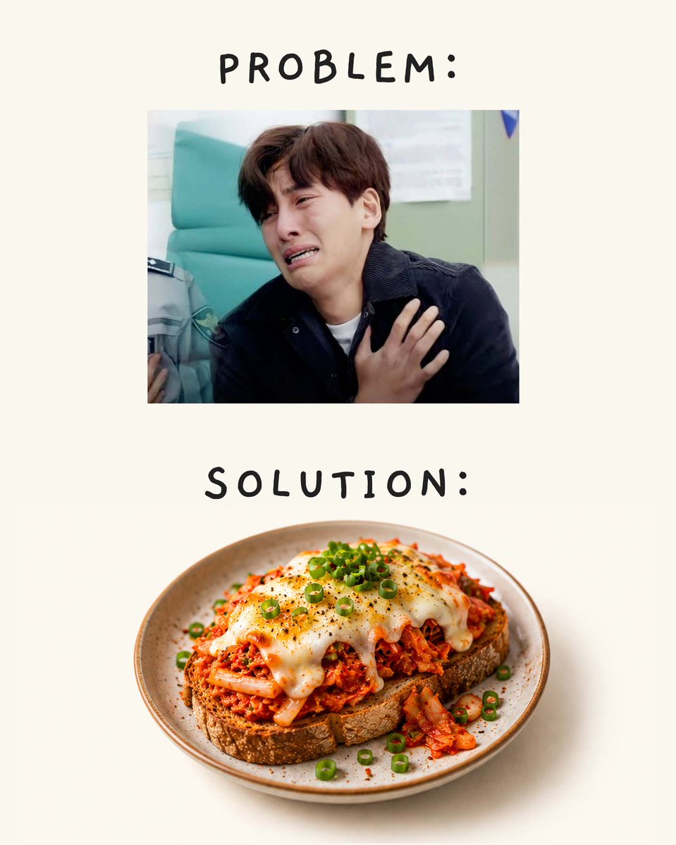violetrivera4bj's tweet photo. When your gut says “NOPE” but your cravings say “MORE. ”

Good news: you don’t need a complicated recipe to make kimchi the star of your meal. From rice bowls and cheesy toast to spicy noodles, a little kimchi can transform everyday food into https://t.co/1qACYsLNhX