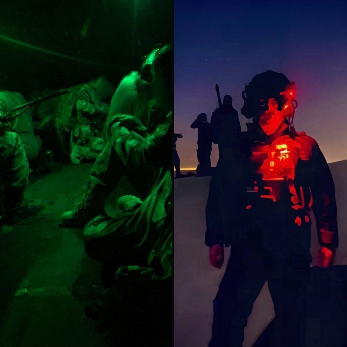 SMQQQ88's tweet photo. The Night Visitors... 😎

They don’t knock.
They don’t call.
They just show up after dark.

For any enemy who thinks darkness is cover 🤷🏻
That’s exactly when these guys go to work. 😂

Some visitors bring gifts.
These ones bring bad memories.

Sleep tight. The night shift is ours. 🇸🇦

#Saudi_Military
#Saudi_Army
#Saudi_Special_Forces
#Riyadh
#Yemen