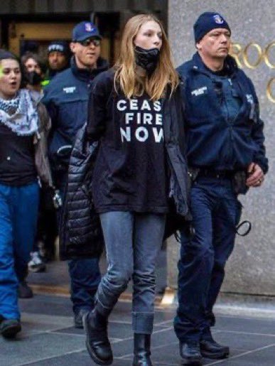 landpalestine's tweet photo. Arrest the war criminal Netanyahu, not Hunter Schafer , Susan Sarandon or Hannah Einbinder https://t.co/X6OXIoqdSI