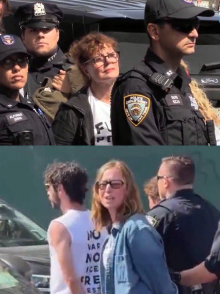 landpalestine's tweet photo. Arrest the war criminal Netanyahu, not Hunter Schafer , Susan Sarandon or Hannah Einbinder https://t.co/X6OXIoqdSI