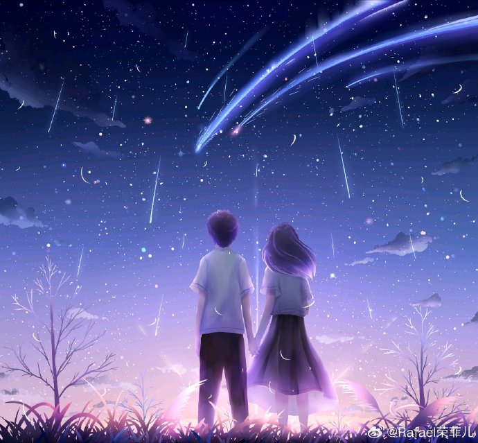 yangdde7's tweet photo. [The love between Tong Rao and Di is as bright as the stars tonight ]， https://t.co/dlHDyjq3Ks