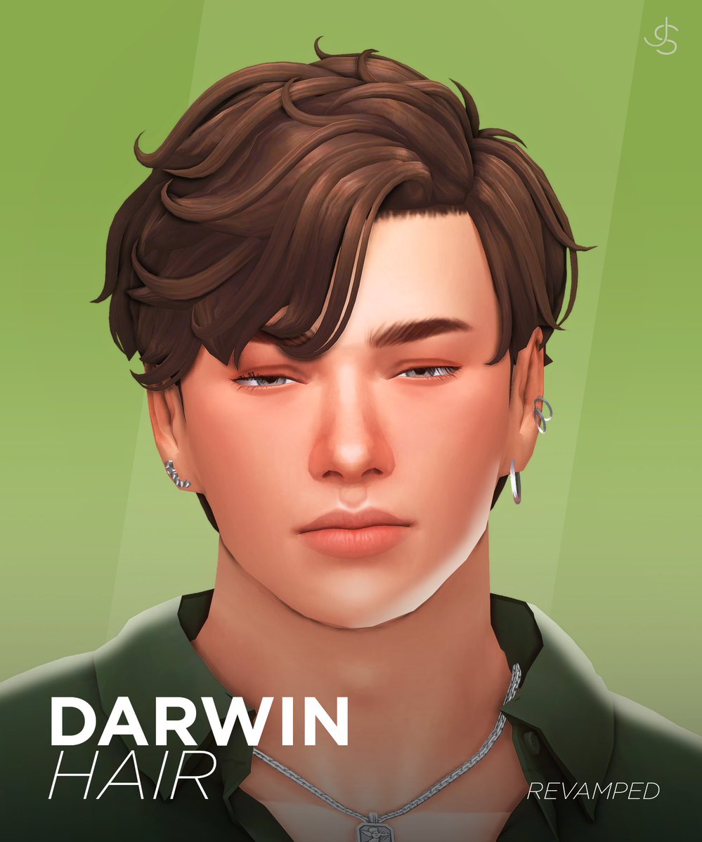 john_gylor's tweet photo. A reworked version of the Darwin Hair is now up for download!

📌Get it on my patreon! Link in my bio. 
(FREE)

#TS4 #TheSims4 #sims4cc #s4cc https://t.co/50MAzLRRUT