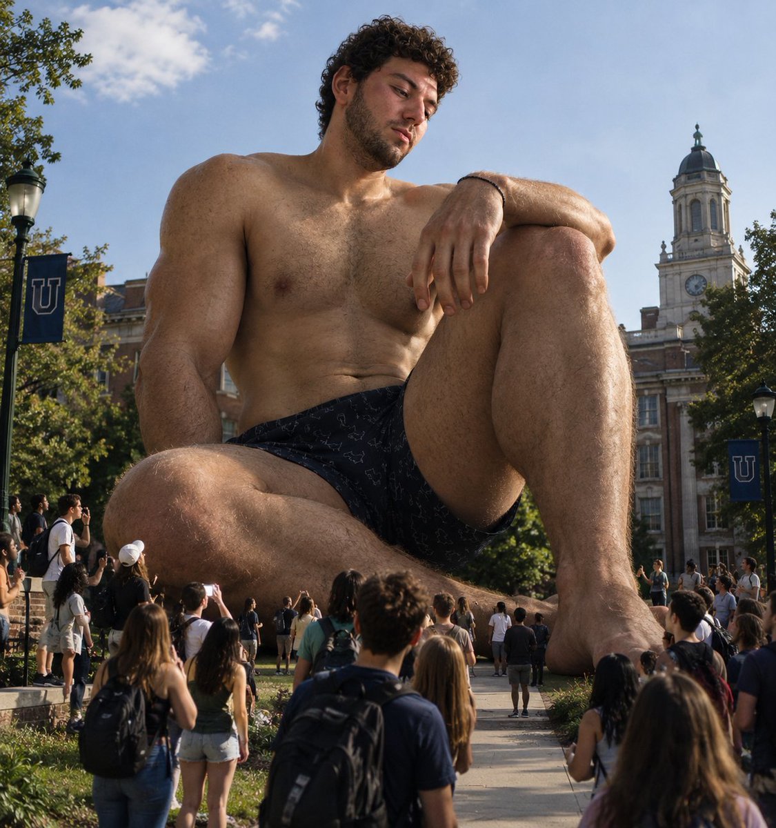 Size_Explorer's tweet photo. Ok, whoever left that beaker with the blue liquid in the science lab, i need you to make more.
#giant #giantgrowth #giantman #macro #macrogrowth #macrophilia #muscle https://t.co/nAnTzwHlOZ