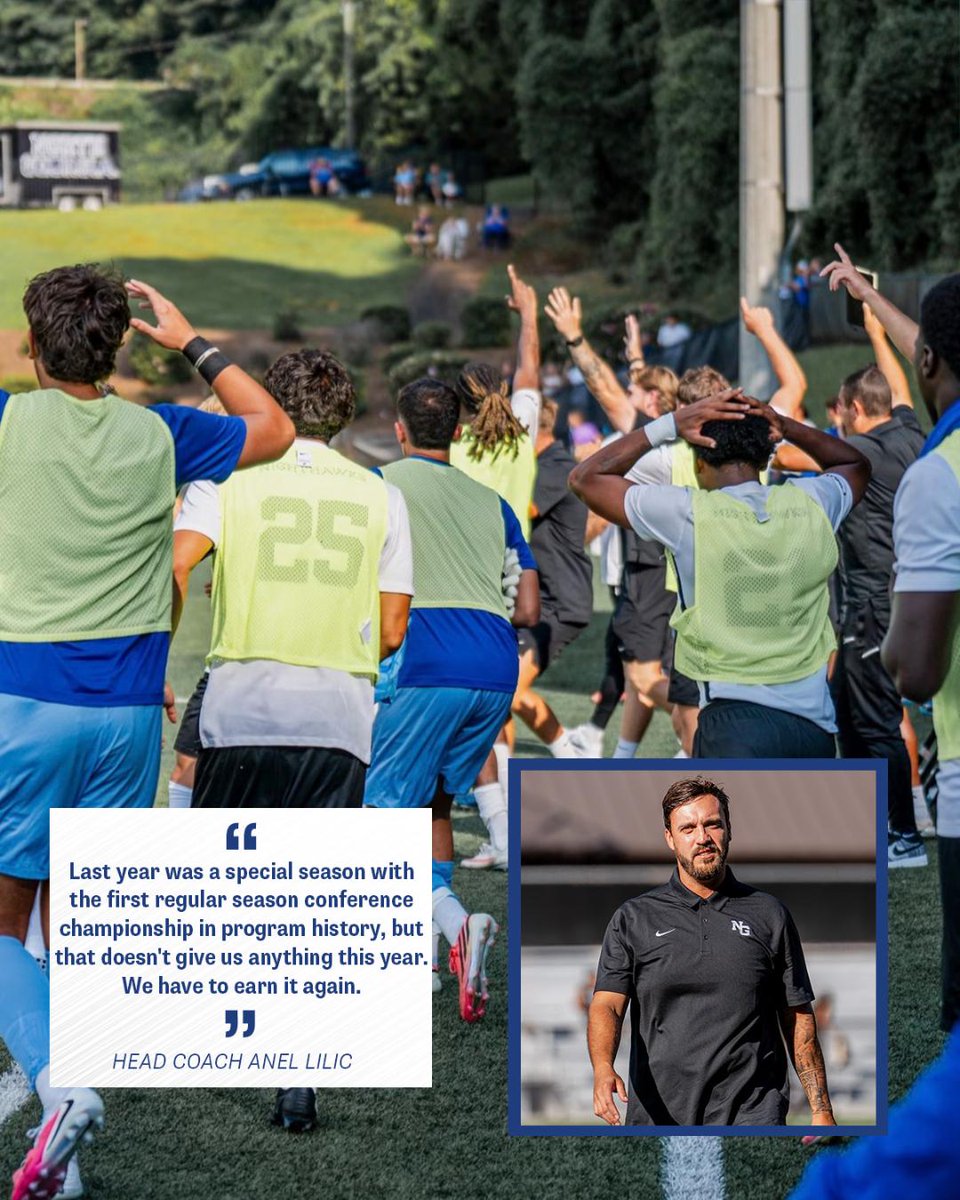 NCAADII's tweet photo. Three straight winning seasons. A first-ever conference title. A national top-3 ranking. 🦅

@UNGMSOC is rewriting its story and proving it belongs among #D2MSOC's best. ⚽📈

🔗 https://t.co/H8cpRjNSCH

#MakeItYours https://t.co/AYYAxKmLvs